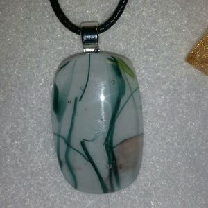 Fused glass pendant